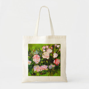Van Gogh Still Life mit rosa Roses Tragetasche