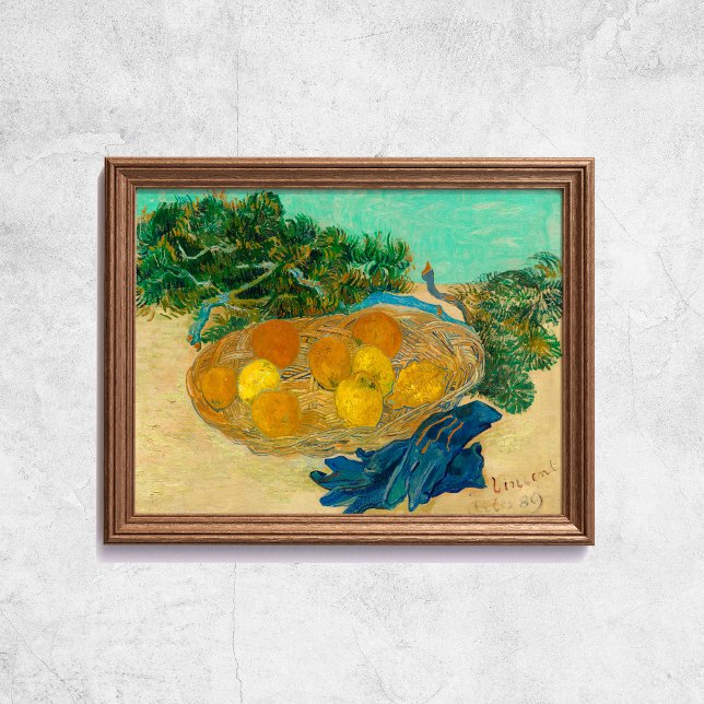 Van Gogh Still Life Orange Lemons Alte Kunst Poster (Van Gogh Still Life Oranges Lemons Old Art Poster
)