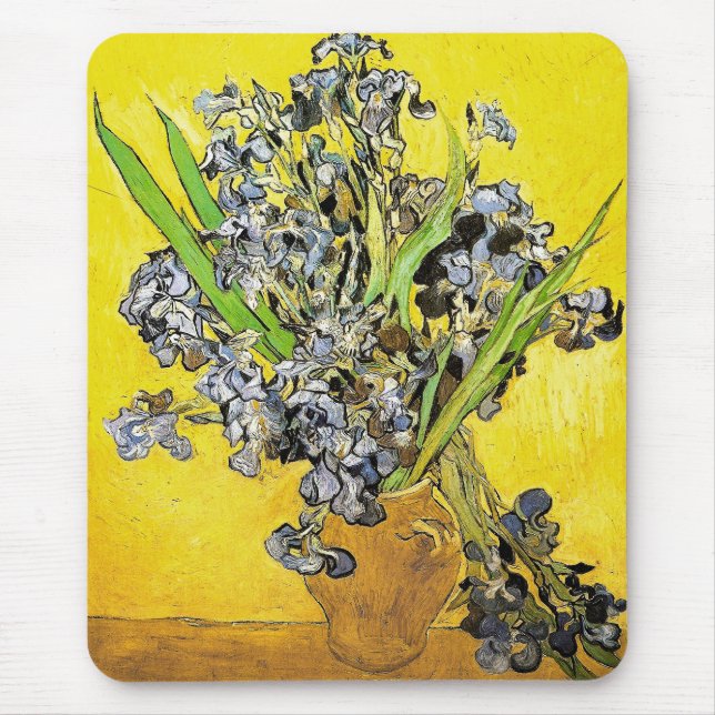 Van Gogh Still Life Vase, Ire (F678) Fine Art Mousepad (Vorne)