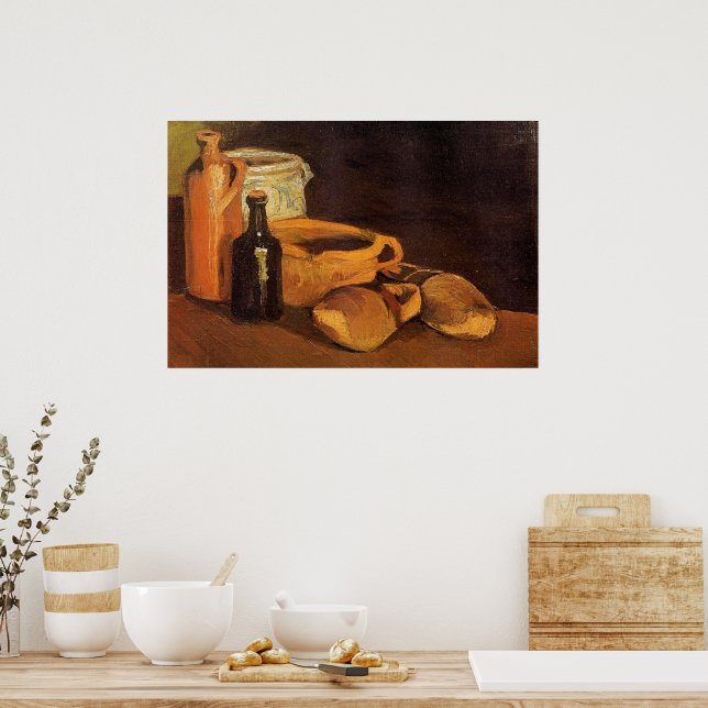 Van Gogh - Still Life with Clogs and Pots Poster (Küche)