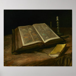 Van Gogh - Stillleben mit Bibel Poster