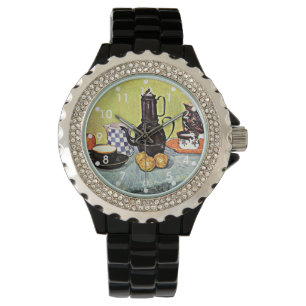 Van Gogh: Stillleben mit blauem Email-Coffeepot Armbanduhr