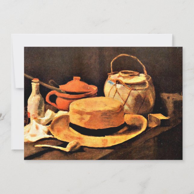 Van Gogh: Stillleben mit Gelbhut Karte (Vorderseite)