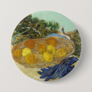 Van Gogh Stillleben mit Orangen, Zitronen und blau Button