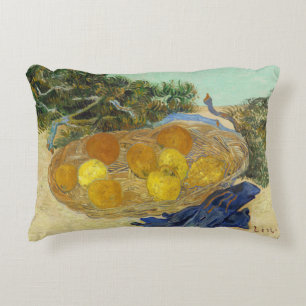 Van Gogh Stillleben mit Orangen, Zitronen und blau Dekokissen