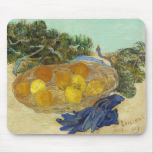 Van Gogh Stillleben mit Orangen, Zitronen und blau Mousepad