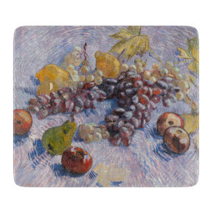 Van Gogh Stillleben mit Trauben und Äpfeln Kunstpr Schneidebrett