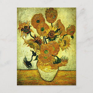 Van Gogh - Stillleben Vase mit 14 Sonnenblumen Postkarte