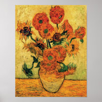 Van Gogh - Stillleben Vase mit fünfzehn Sonnenblum