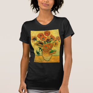 Van Gogh - Stillleben - Vasen mit fünfzehn Sonnenb T-Shirt