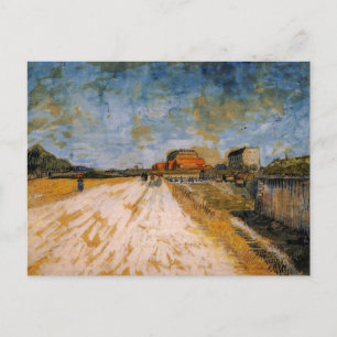 Van Gogh Straße entlang der Pariser Stadtmauern Postkarte