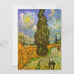 Van Gogh: Straße mit Zypresse und Stern