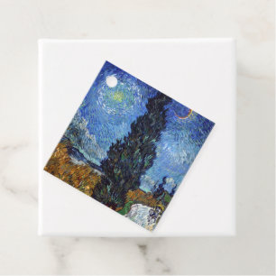 Van Gogh Straße mit Zypressen Impressionismus Geschenkanhänger