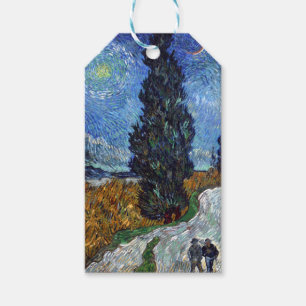 Van Gogh Straße mit Zypressen Impressionismus Geschenkanhänger