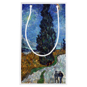 Van Gogh Straße mit Zypressen Impressionismus Kleine Geschenktüte