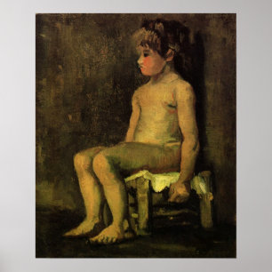 Van Gogh; Studie eines kleinen Mädchens, sitzend, Poster