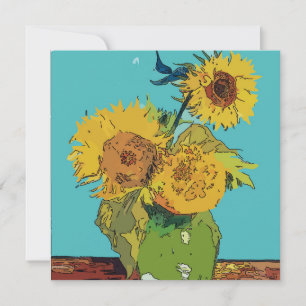 Van Gogh Style Abstrakte Sonnenblumen