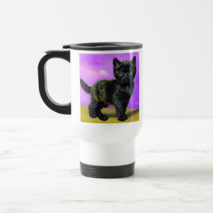 Van Gogh Style Cat Reisebecher