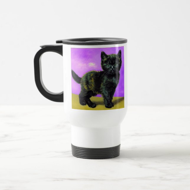 Van Gogh Style Cat Reisebecher (Links)