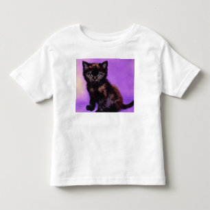 Van Gogh Style Lila Cat Kleinkind T-shirt
