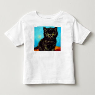 Van Gogh Style Pouting Kitten Kleinkind T-shirt