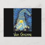 Van Gogh Style Van Gnome Art Painting Design Starr Postkarte<br><div class="desc">Gnomes Erntedank Halloween Frohe Weihnachten und Happy Hallothanksmas Outfit ist Geschenk für Jungen,  Mädchen,  Kinder,  Mama,  Papa,  Oma,  Männer,  Frauen,  Lehrer. Oktober,  November und Dezember,  Mix aus Winter und Herbst! Feiern Sie Ihren Urlaub mit Freunden und Familie</div>