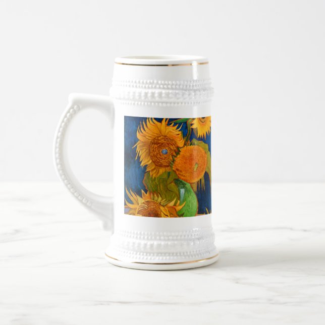 Van Gogh Sunflowers Bierglas (Links)