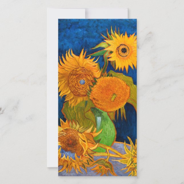 Van Gogh Sunflowers Card (Vorderseite)