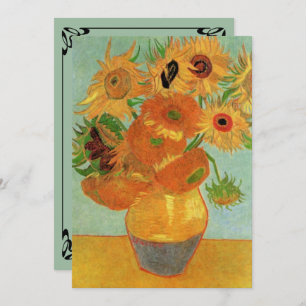 Van Gogh Sunflowers Einladung Hochzeit