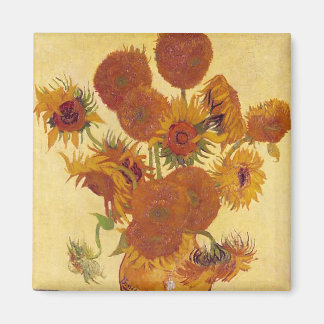 Van Gogh Sunflowers (F454) Vintag Fine Art Magnet