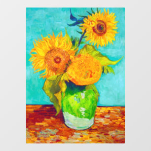 Van Gogh Sunflowers  Fensteraufkleber