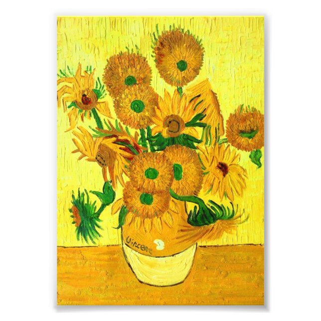 Van Gogh Sunflowers Fotodruck (Vorne)