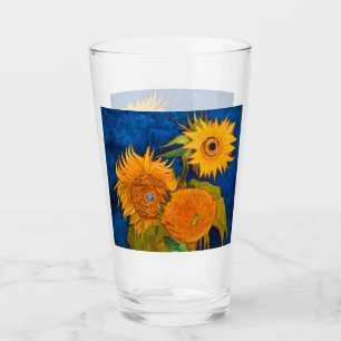 Van Gogh Sunflowers Glas
