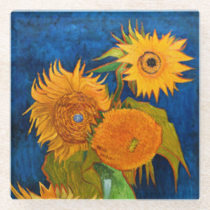 Van Gogh Sunflowers Glasuntersetzer