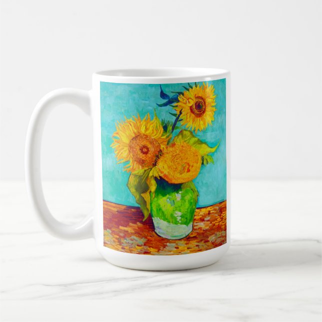 Van Gogh Sunflowers  Kaffeetasse (Links)