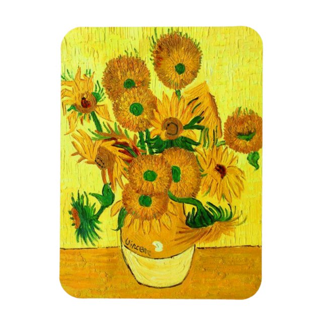 Van Gogh Sunflowers Magnet (Vertikal)
