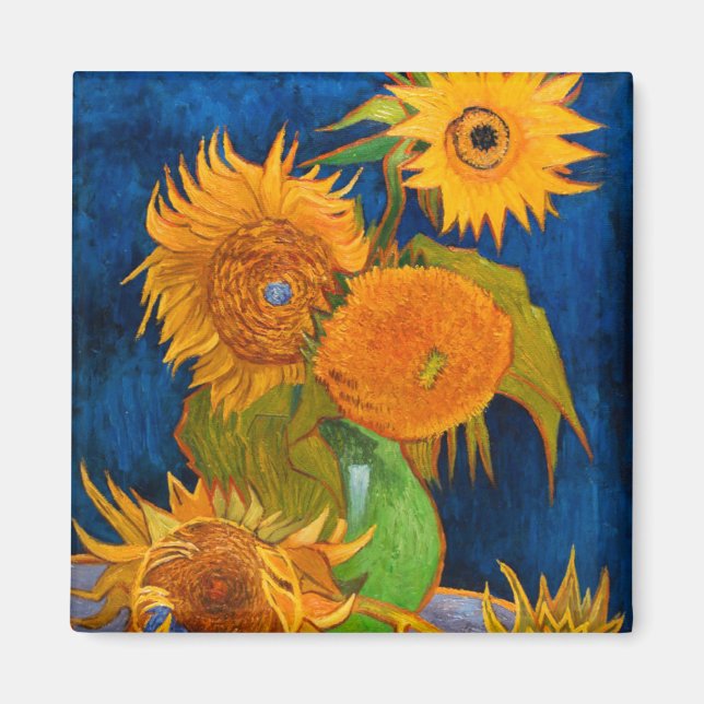 Van Gogh Sunflowers Magnet (Vorne)