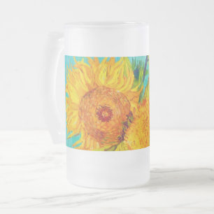 Van Gogh Sunflowers Mattglas Bierglas
