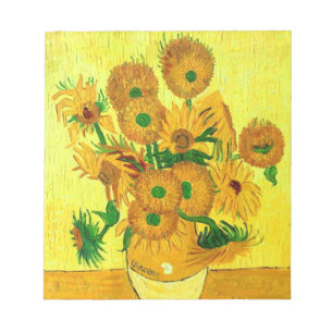 Van Gogh Sunflowers Notizblock