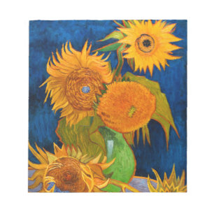 Van Gogh Sunflowers Notizblock
