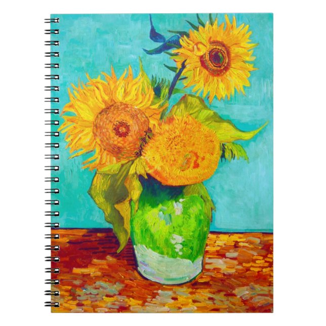 Van Gogh Sunflowers  Notizblock (Vorderseite)