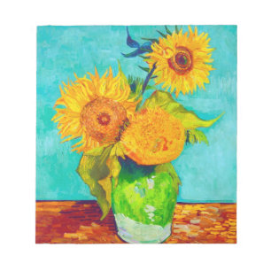 Van Gogh Sunflowers Notizblock