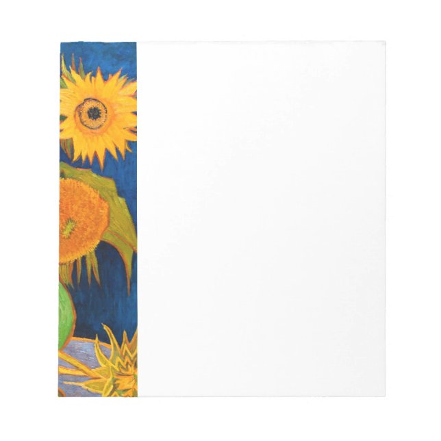 Van Gogh Sunflowers Notizblock (Vorderseite)