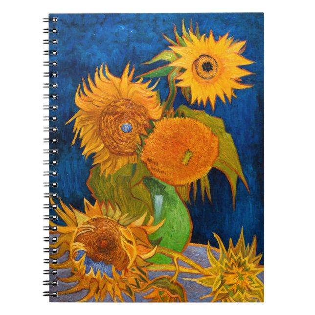 Van Gogh Sunflowers Notizblock (Vorderseite)