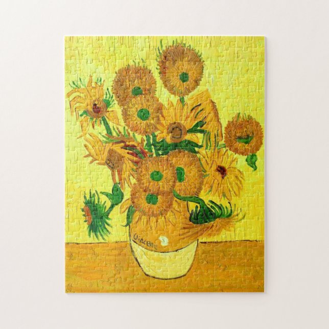 Van Gogh Sunflowers Puzzle (Vertikal)