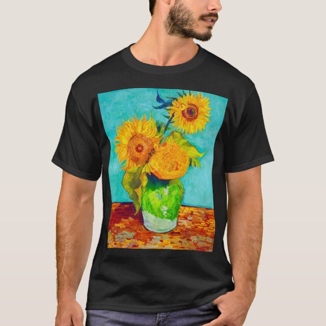 Van Gogh Sunflowers T-Shirt (Vorderseite)
