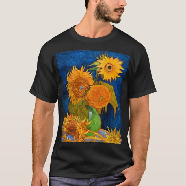 Van Gogh Sunflowers T-Shirt (Vorderseite)