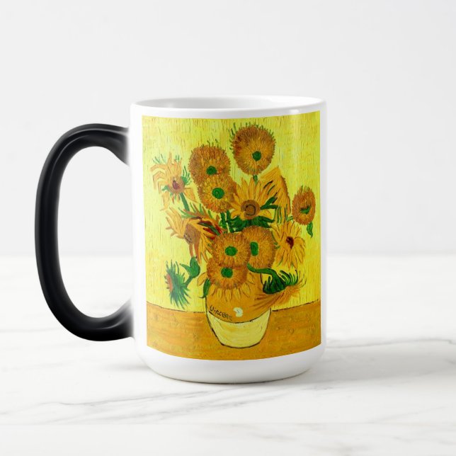 Van Gogh Sunflowers Verwandlungstasse (Links)