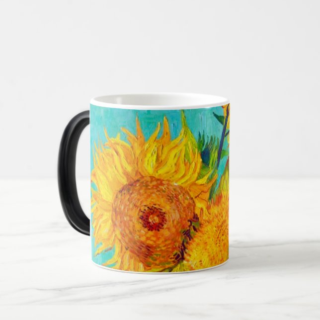 Van Gogh Sunflowers Verwandlungstasse (Vorderseite Links)