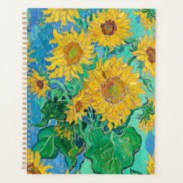Van Gogh Sunflowers Yellow Flowers Floral Planer